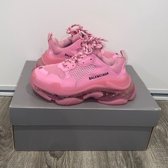 Balenciaga Triple S Sneakers - Pink - Picture 1 of 7